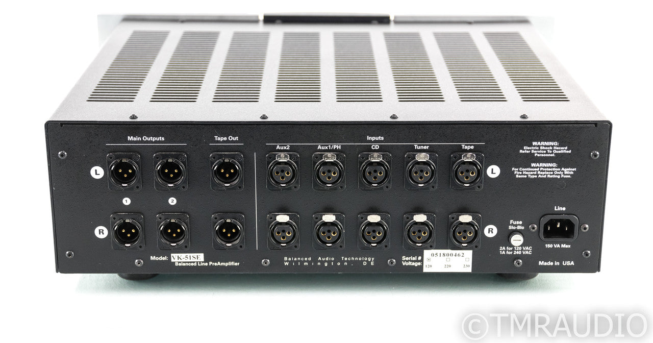 BAT VK-51SE Stereo Tube Preamplifier; Balanced Audio Technology VK51SE