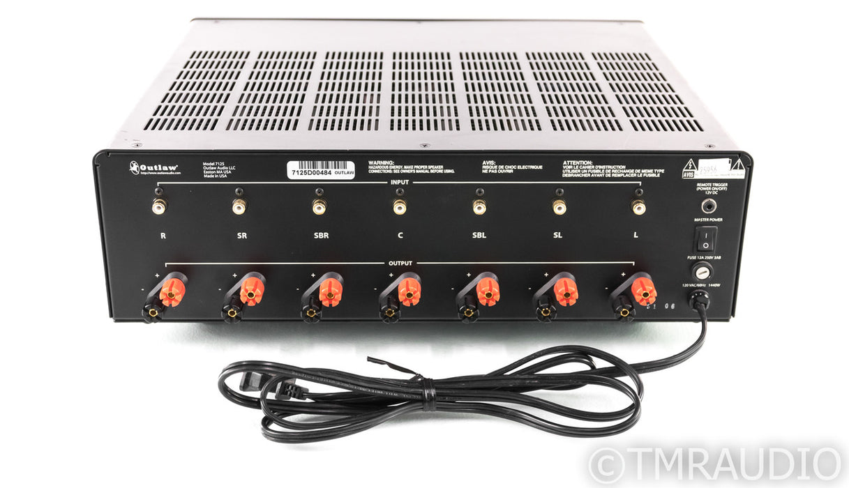 Outlaw Audio 7125 7 Channel Power Amplifier; Home Theater