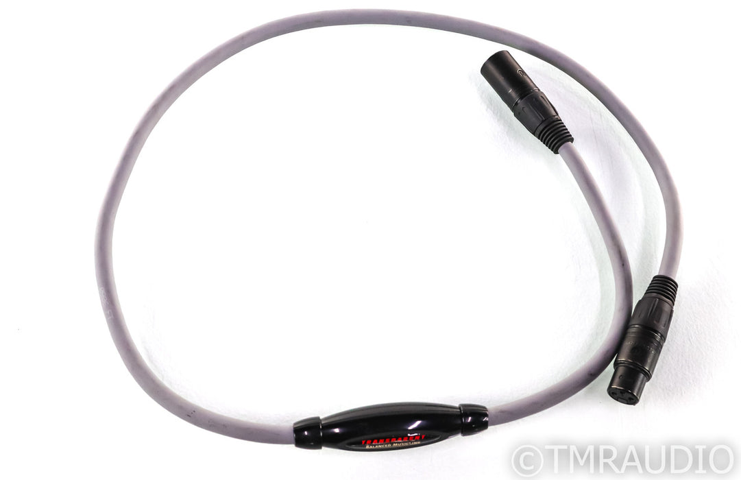 Transparent Audio Balanced Musiclink XLR Cable; Single 1m Balanced Interconnect