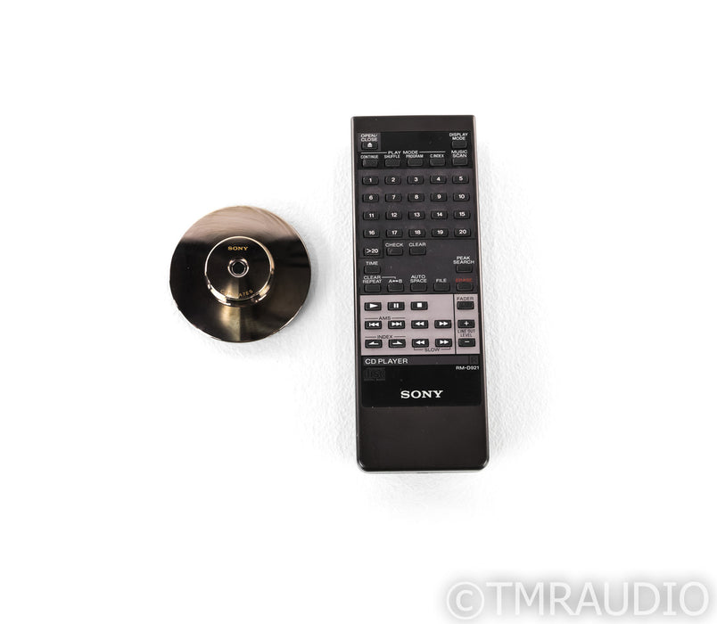 Sony CDP-XA7ES CD Player; CDPXA7ES; Remote