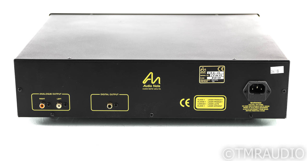 Audio Note AN-CD2.1x Tube CD Player; Remote