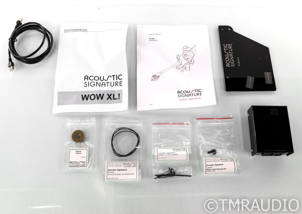 Acoustic Signature Wow XXL Belt Drive Turntable; TA-1000 Tonearm (No Cartridge)