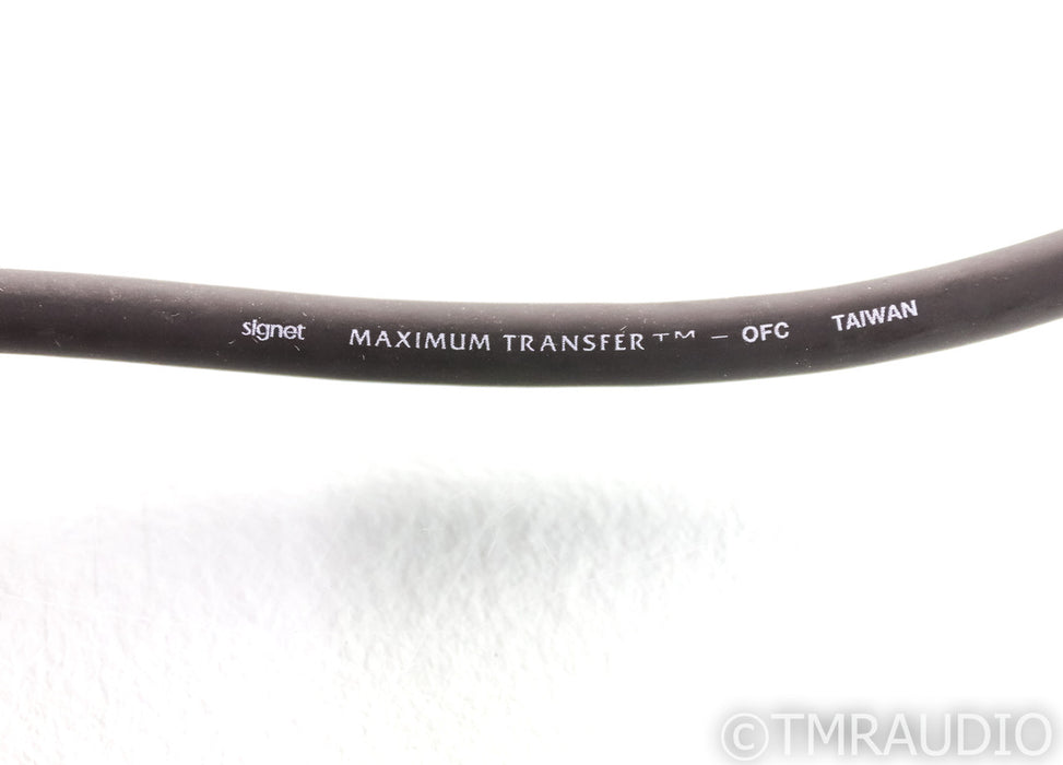 Signet Maximum Transfer RCA Cables; .5m Pair Interconnects