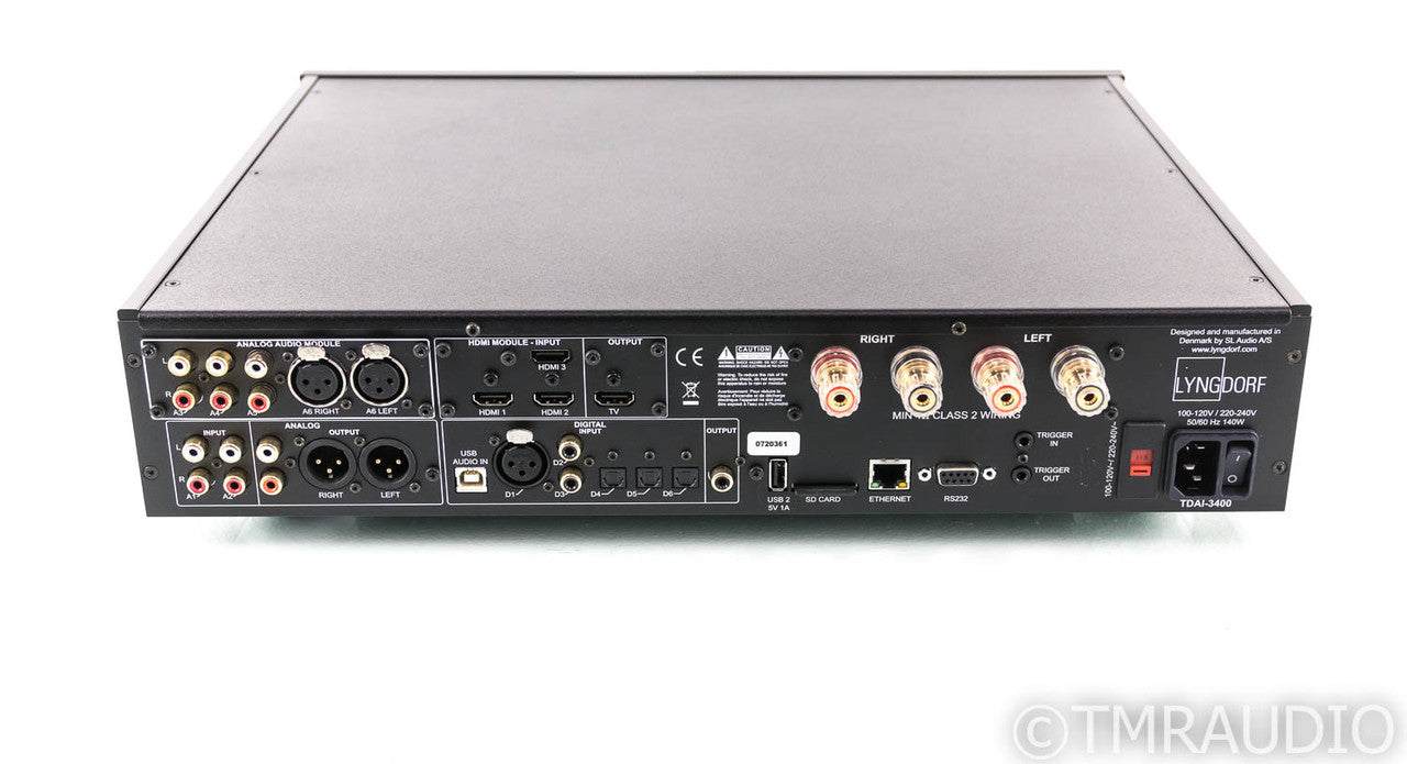Lyngdorf TDAI-3400 Stereo Integrated Amplifier; TDAI3400; Remote; HDMI
