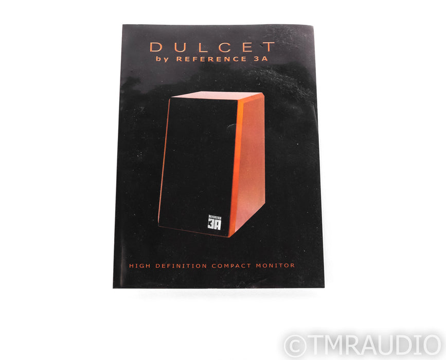 Reference 3A Dulcet Bookshelf Speakers; Gloss Black Pair