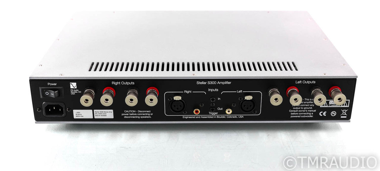 PS Audio Stellar S300 Stereo Power Amplifier; S-300; Silver (Used)