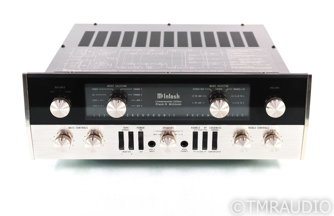 McIntosh C22 Commemorative Edition Stereo Tube Preamplifier; C 22 CE