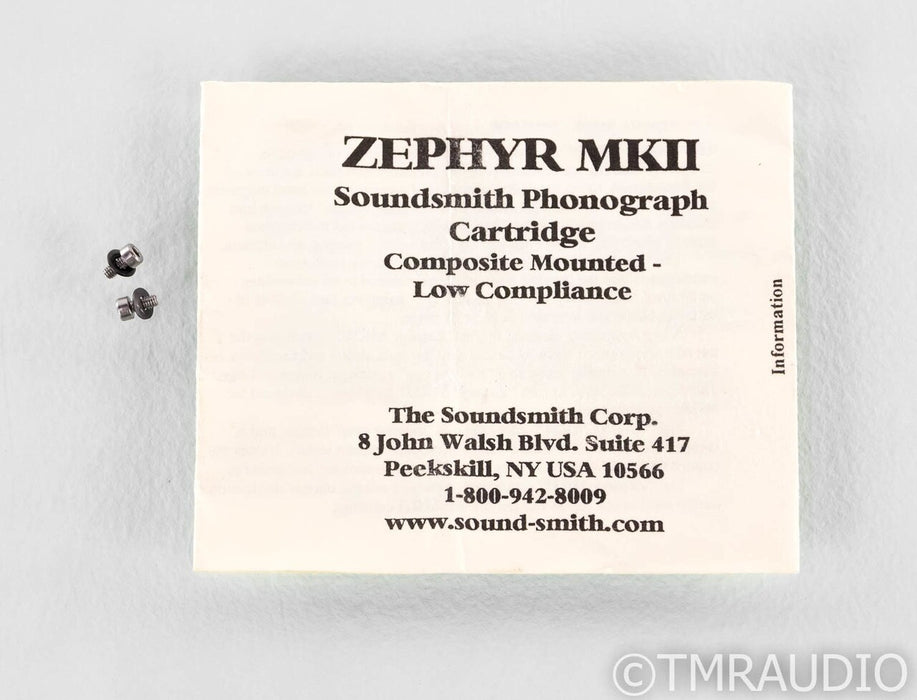 SoundSmith Zephyr MkII Moving Iron Phono Cartridge; MI; Mk 2