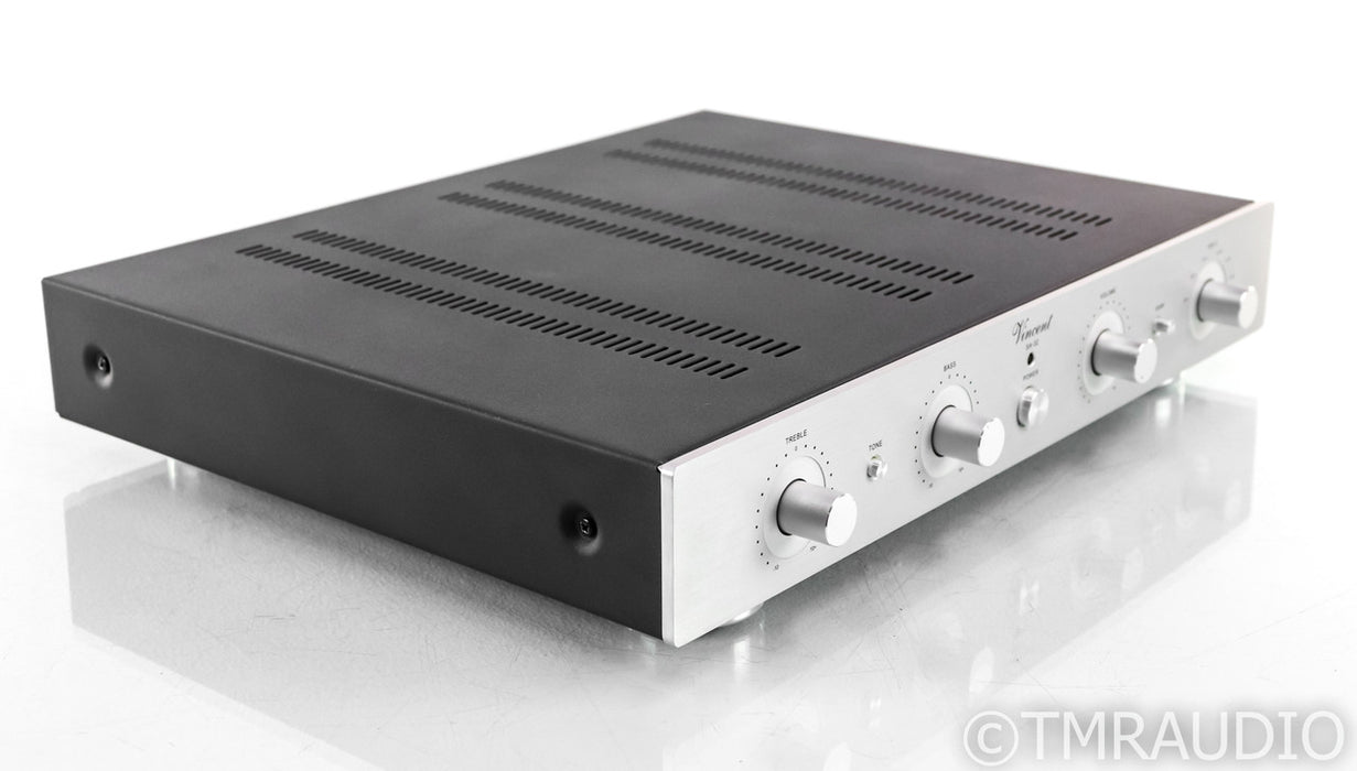 Vincent Audio SA-32 Stereo Tube Hybrid Preamplifier; SA32; Silver; Remote