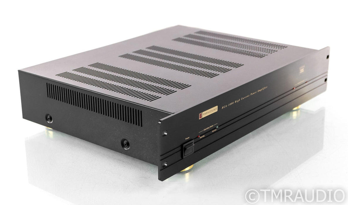 Parasound HCA 1000 Stereo Power Amplifier; HCA1000; Black