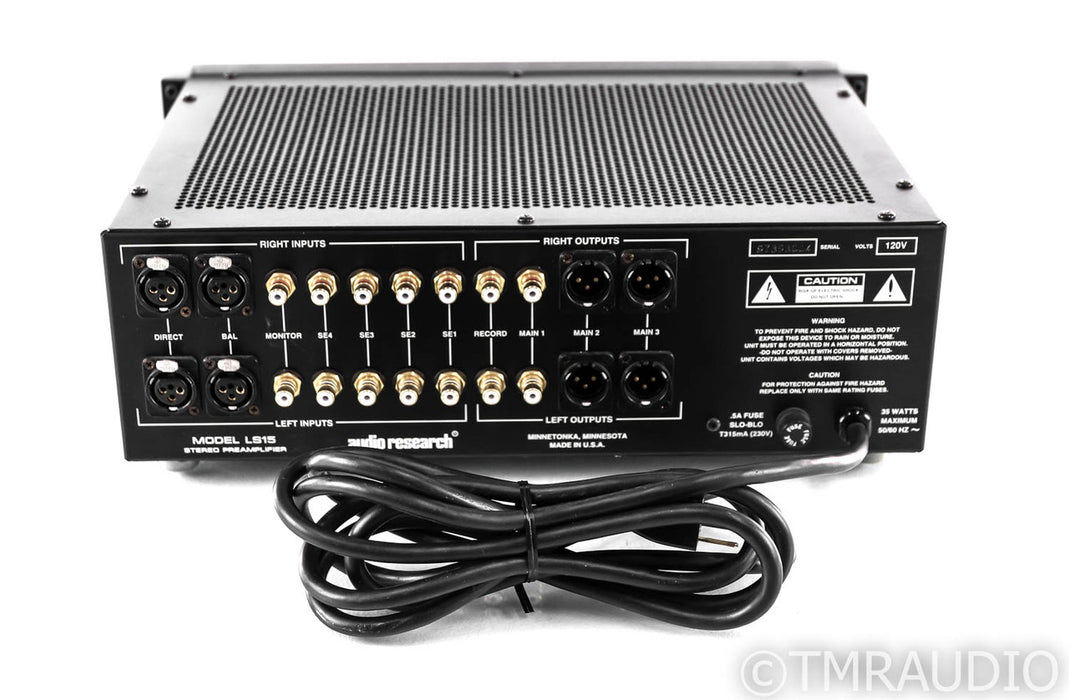 Audio Research LS15 Stereo Tube Preamplifier; LS-15; Silver; Remote