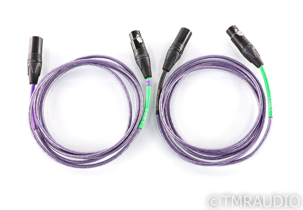 Nordost Leif Purple Flare XLR Cables; 1.2m Pair Balanced Interconnects