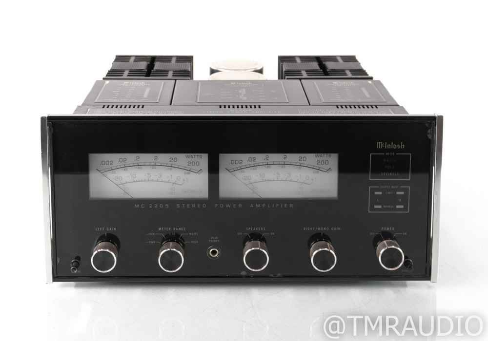 McIntosh MC2205 Vintage Stereo Power Amplifier; MC-2205