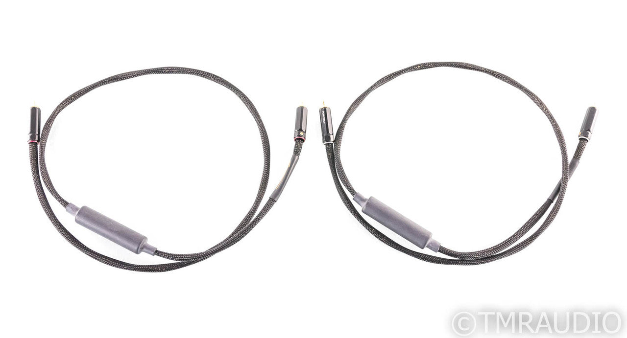 Wywires Gold Series RCA Cables; 4ft Pair Interconnects; Furutech Terminations