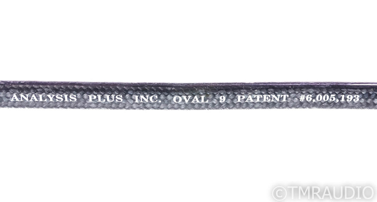 Analysis Plus Black Mesh Oval 9 Speaker Cables; 6ft Pair