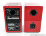 AktiMate Mini Powered Bookshelf Speakers; Red Pair; iPod Dock; Remote