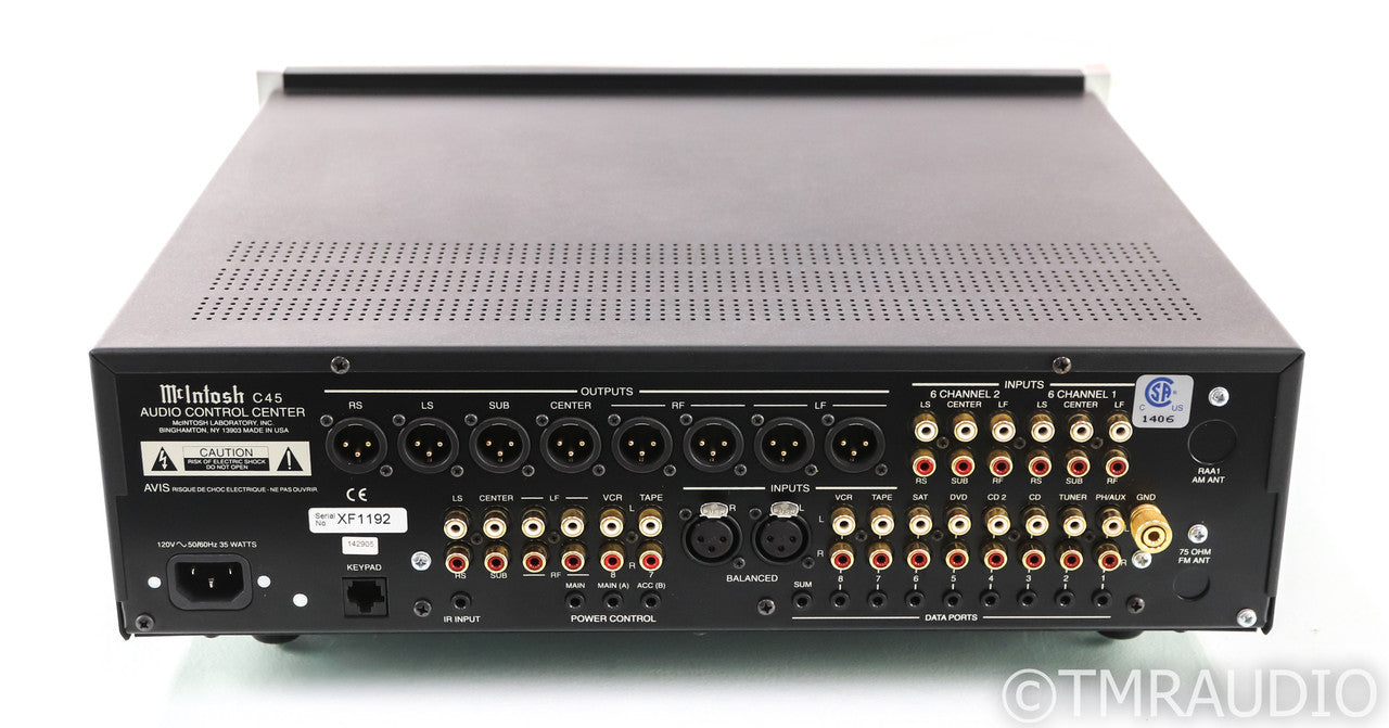 McIntosh C45 5.1 Channel Home Theater Processor; C-45; Remote