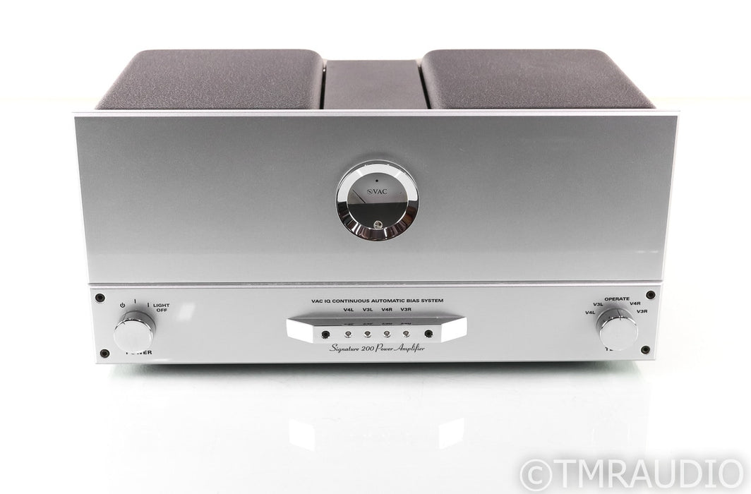 VAC Signature 200 iq Stereo Tube Power Amplifier; 200iq; Silver