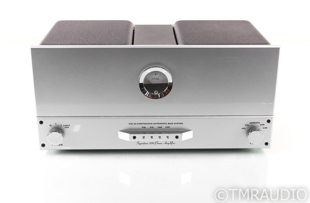 VAC Signature 200 iq Stereo Tube Power Amplifier; 200iq; Silver