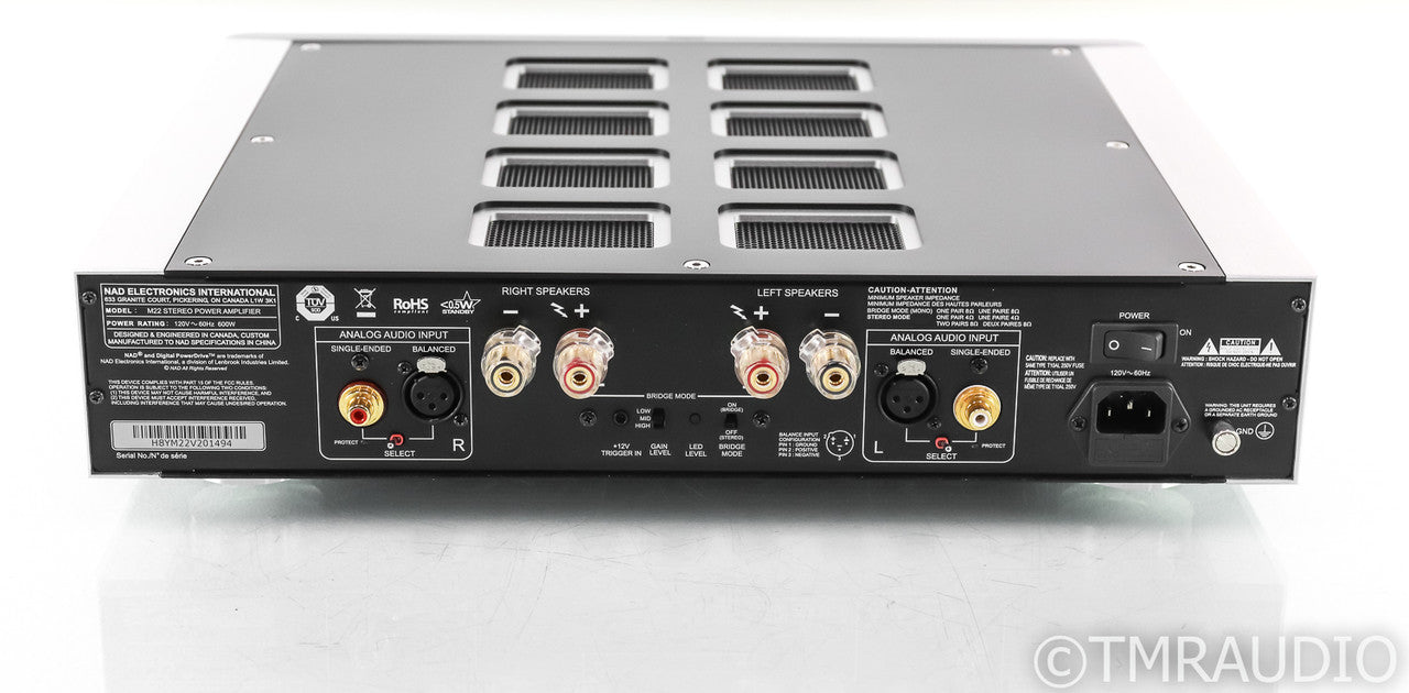 NAD Masters Series M22 V2 Stereo Power Amplifier; M 22