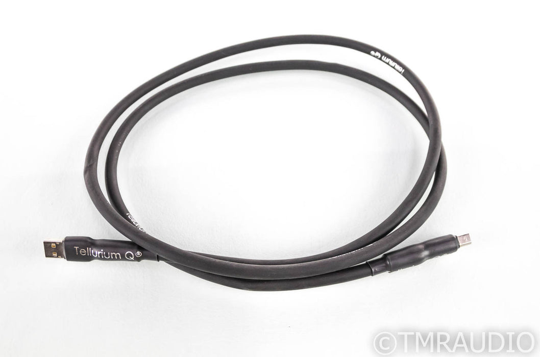 Tellurium Q Black USB Cable; Single 1.5m Digital Interconnect