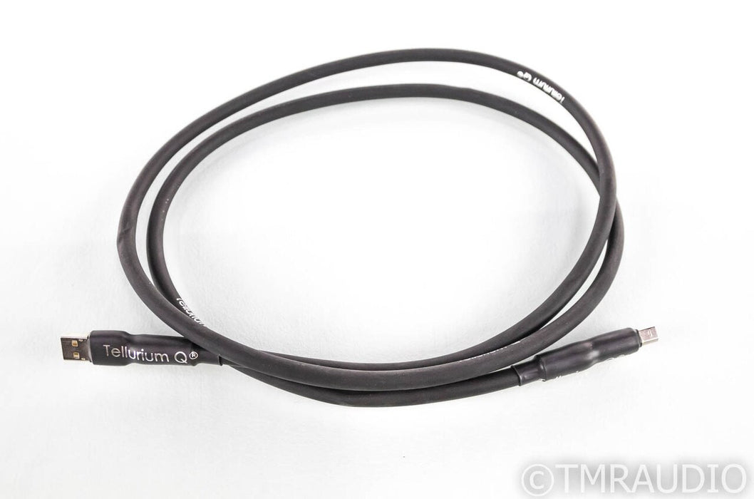 Tellurium Q Black USB Cable; Single 1.5m Digital Interconnect