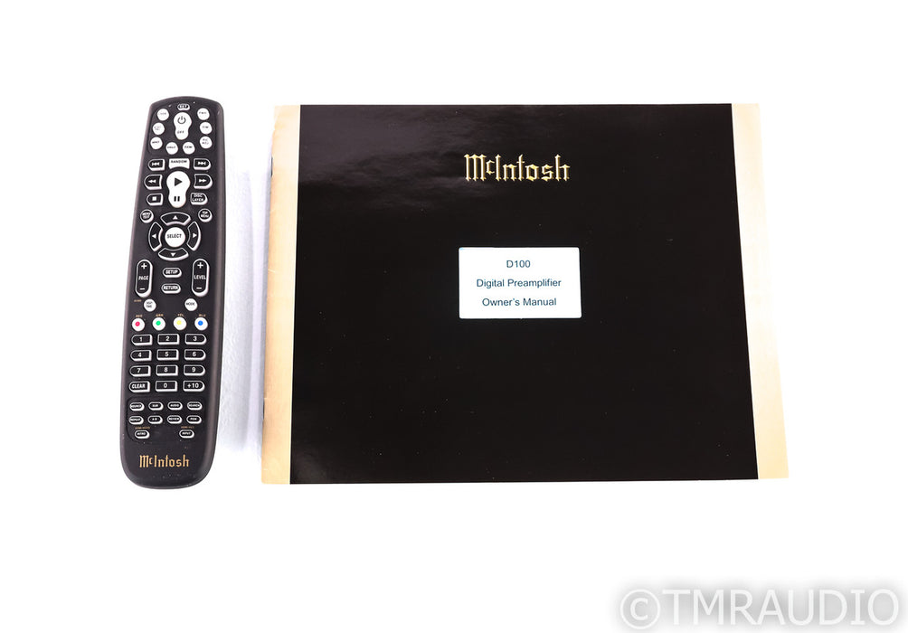 McIntosh D100 DAC; D/A Converter; D-100; Remote