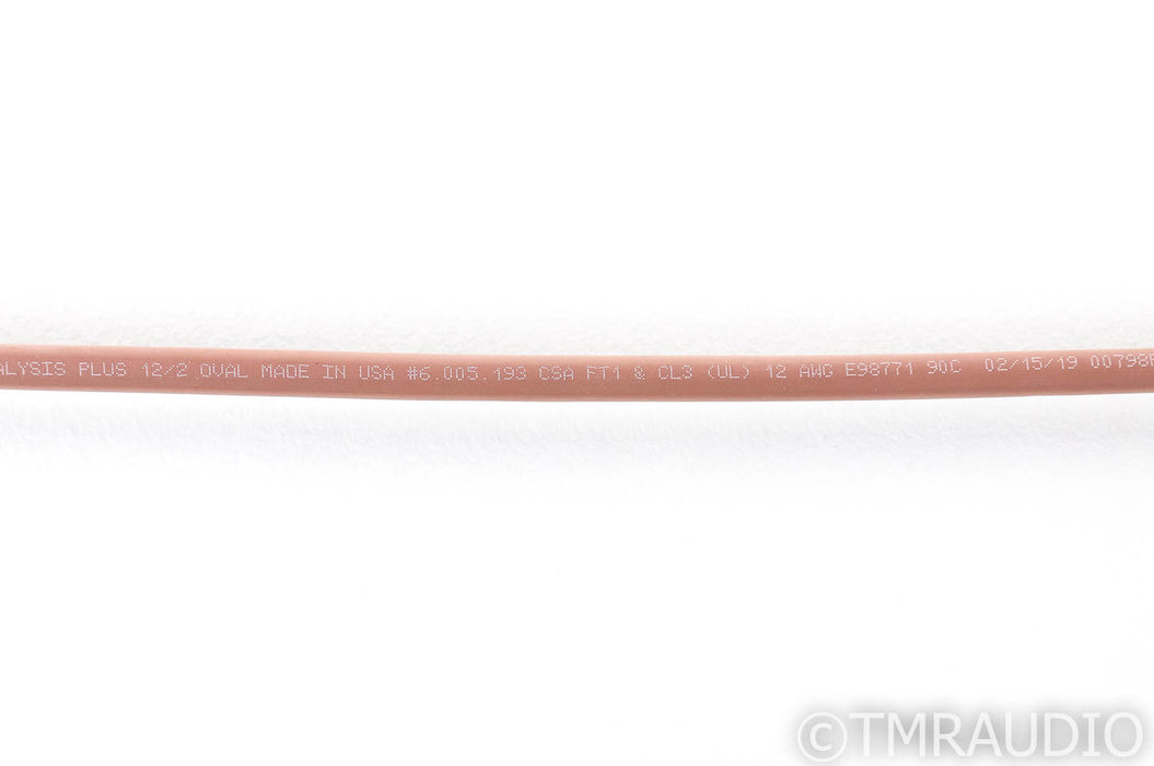 Analysis Plus Chocolate Oval 12/2 Speaker Cables; 8ft Pair