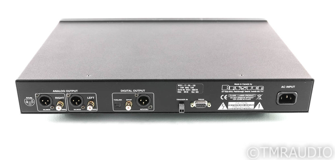 Bryston BCD-1 CD Player; BCD1; Silver; 17"; Remote