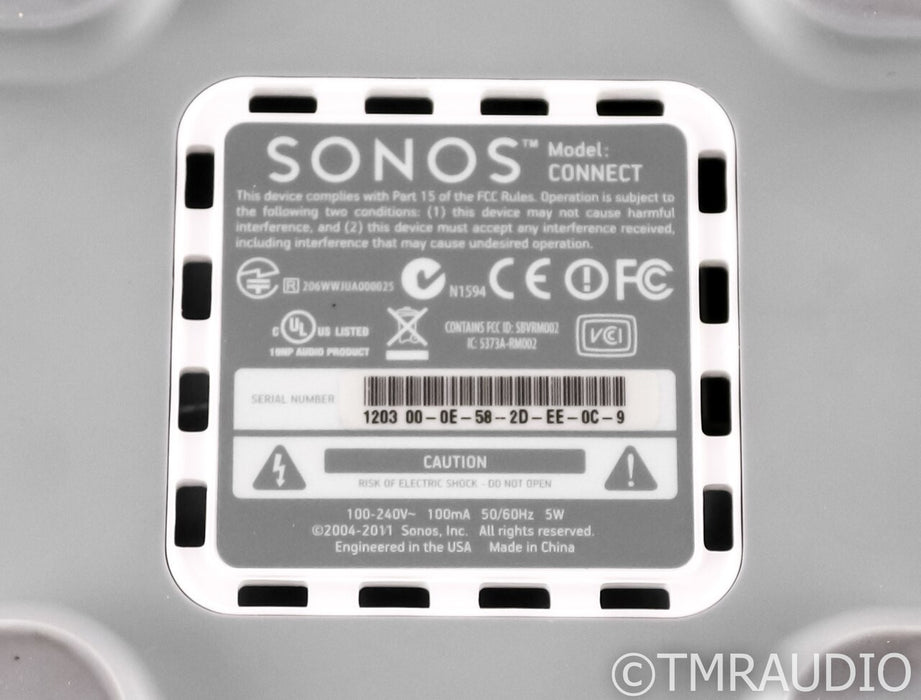 Sonos Connect Wireless Network Streamer; Gen 1; White