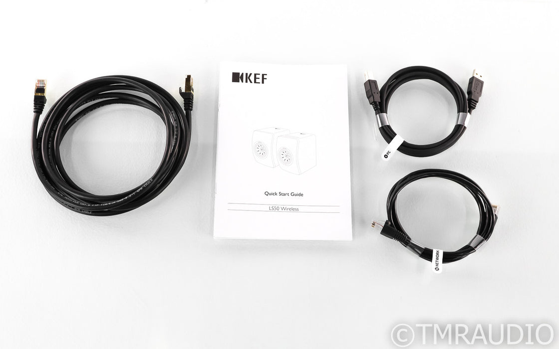 KEF LS50W Nocturne Wireless Bookshelf Speakers; Pair; Marcel Wanders Edition
