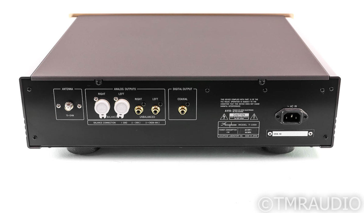 Accuphase Model T-1000 Digital FM Tuner; T1000; Remote