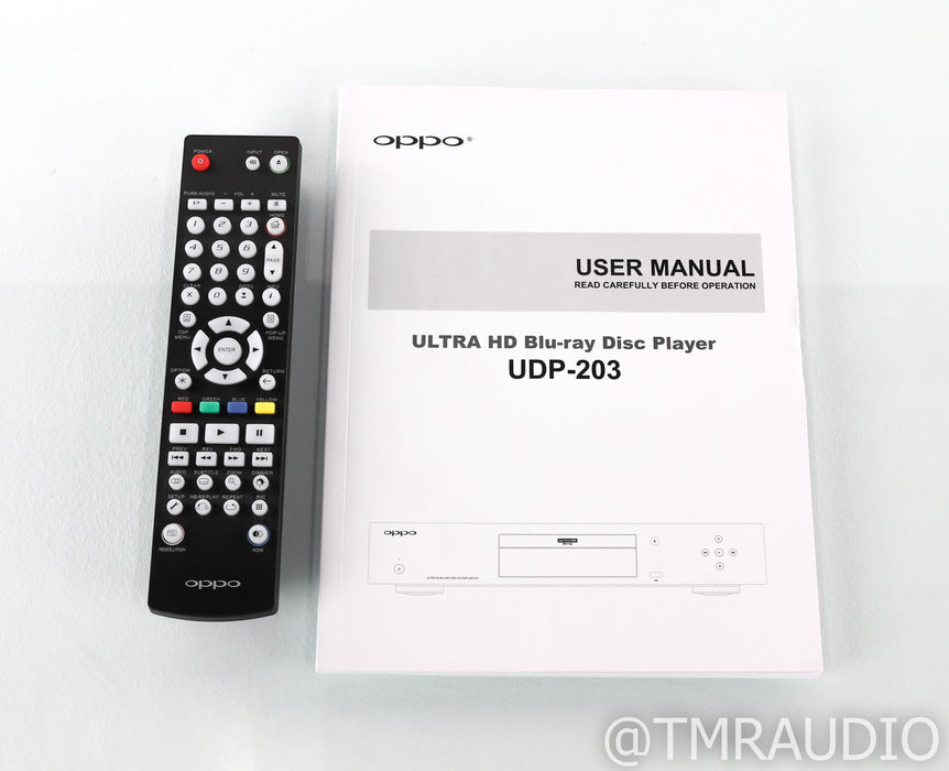 Oppo UDP-203 Universal Blu-Ray Disk Player; 4K UHD; Remote