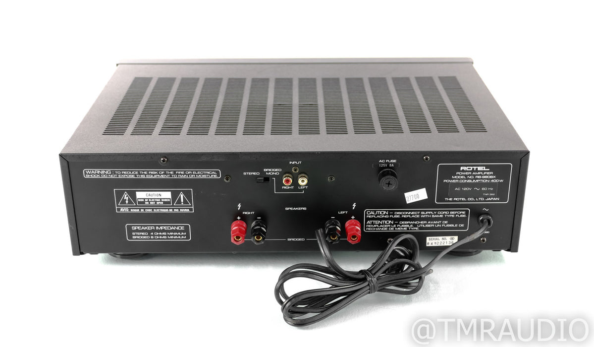 Rotel RB-980BX Stereo Power Amplifier; RB980BX