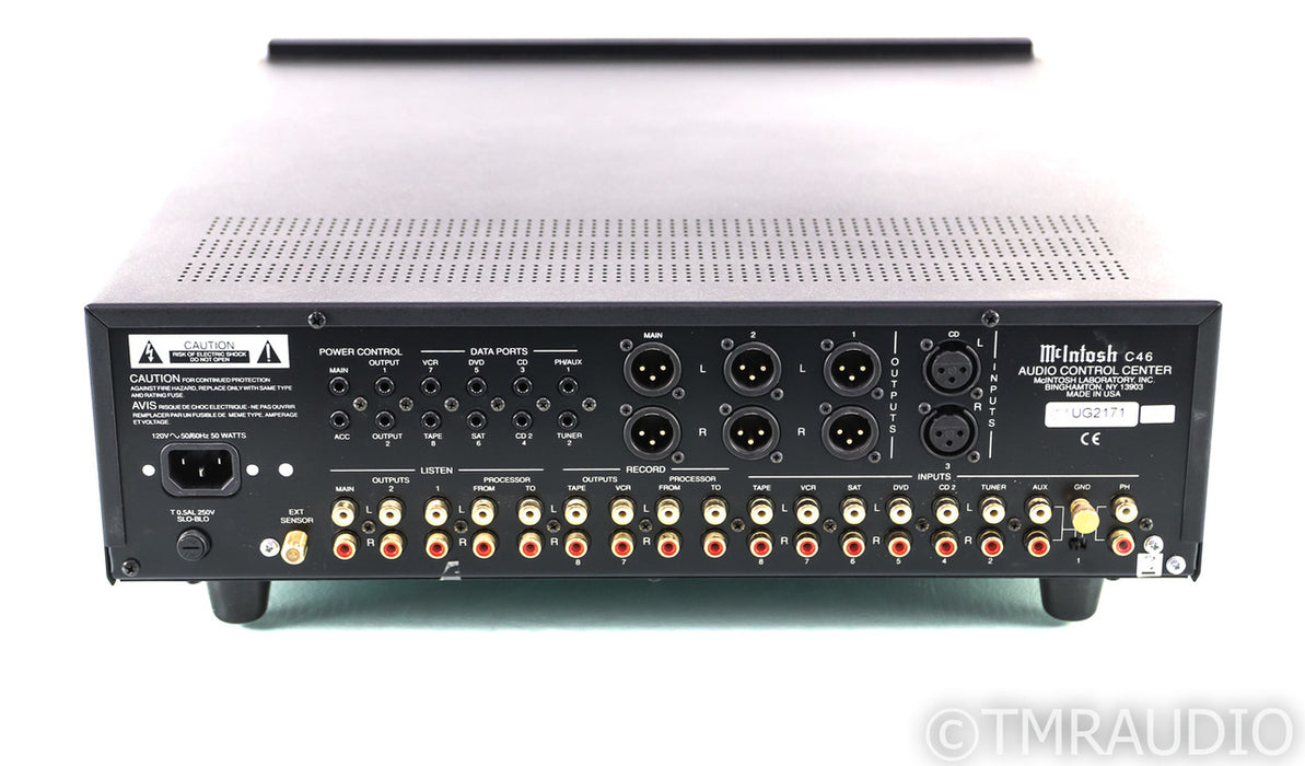 McIntosh C46 Stereo Preamplifier; Remote; MM Phono