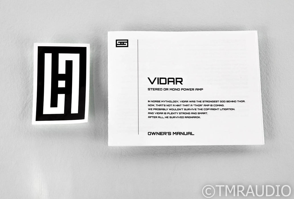Schiit Vidar Stereo Power Amplifier
