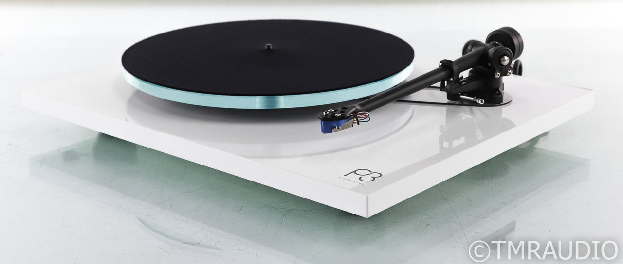 Rega Planar 3 Turntable; PL3; White; Elys 2 Cartridge