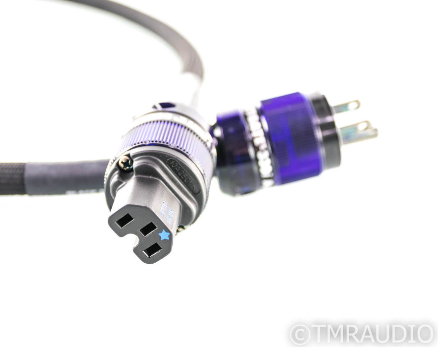 Black Sand Black Max Series Silver Reference MK V Power Cable; 1m AC Cord