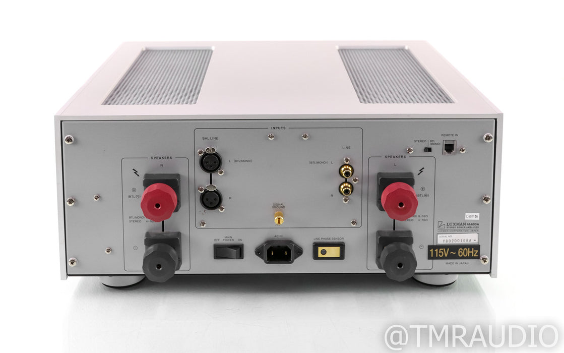 Luxman M-600A Stereo Power Amplifier; M600A