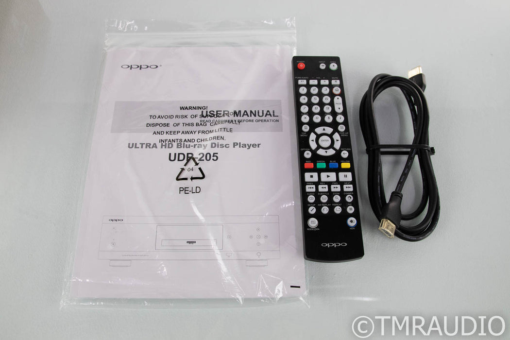Oppo UDP-205 Universal Blu-Ray Player; UDP205; 4K UHD; HDR; Remote