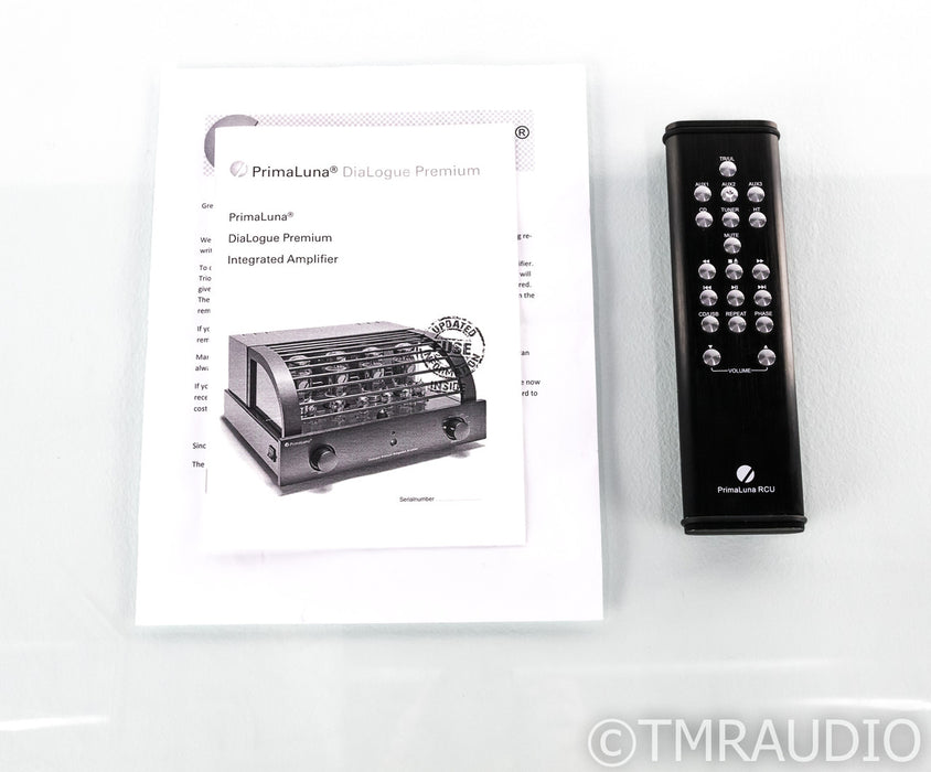 PrimaLuna Dialogue Premium Stereo Tube Integrated Amplifier; Remote