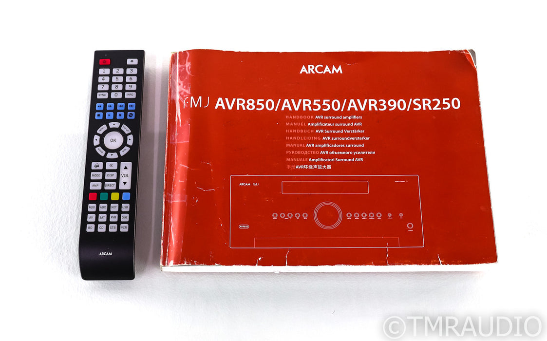 Arcam FMJ AVR390 7.2 Channel Home Theater Receiver; AVR-390; Remote; 4K UHD