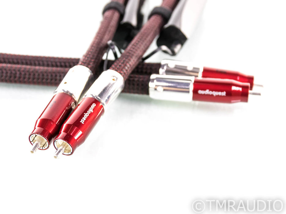 AudioQuest Fire RCA Cables; 1.5m Pair Interconnects; 72v DBS (Demo)