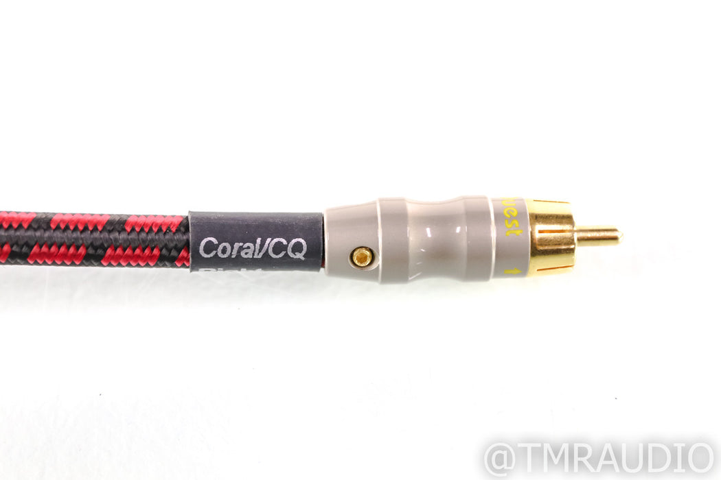 AudioQuest Coral/CQ RCA Cables; 1m Pair