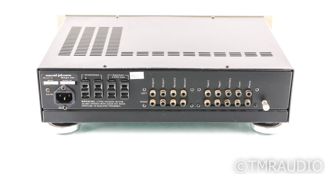 Conrad Johnson PV5 Vintage Stereo Tube Preamplifier; PV-5; MM Phono