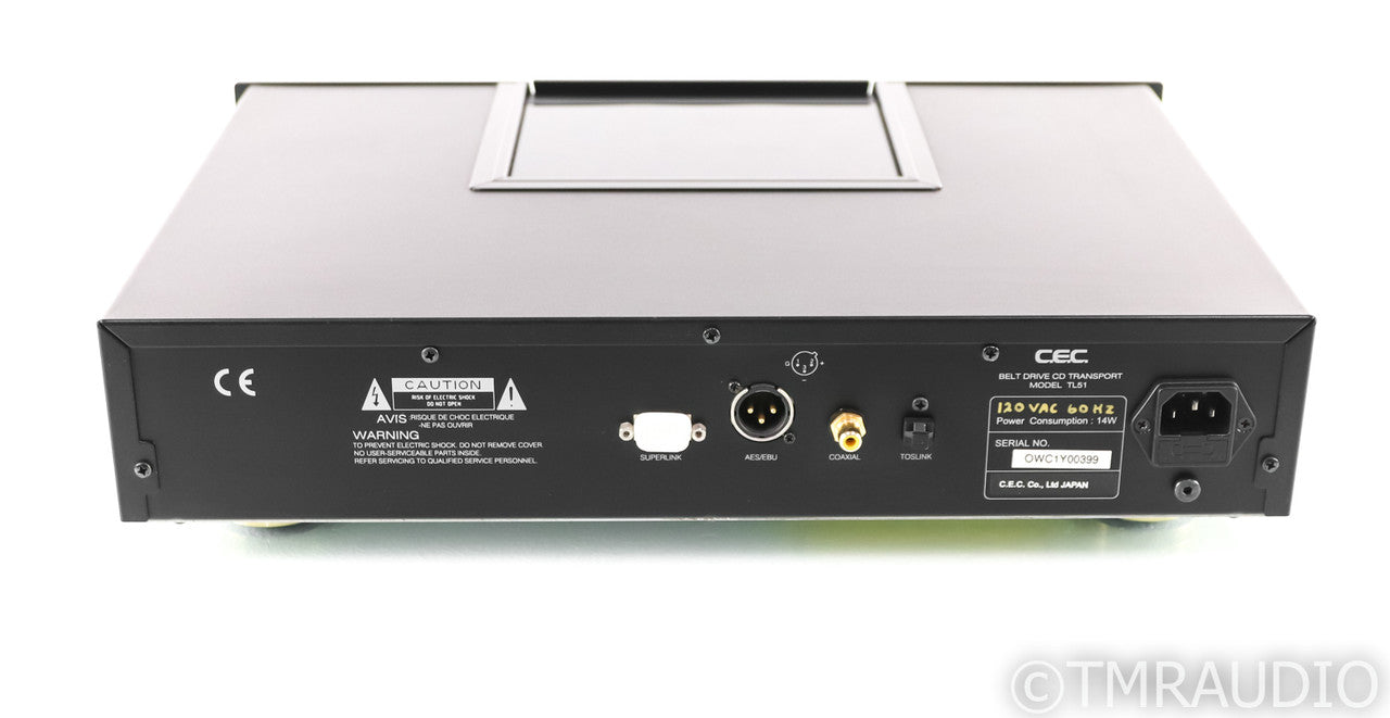 CEC TL 51 Belt Drive CD Transport; TL51 (No Remote)