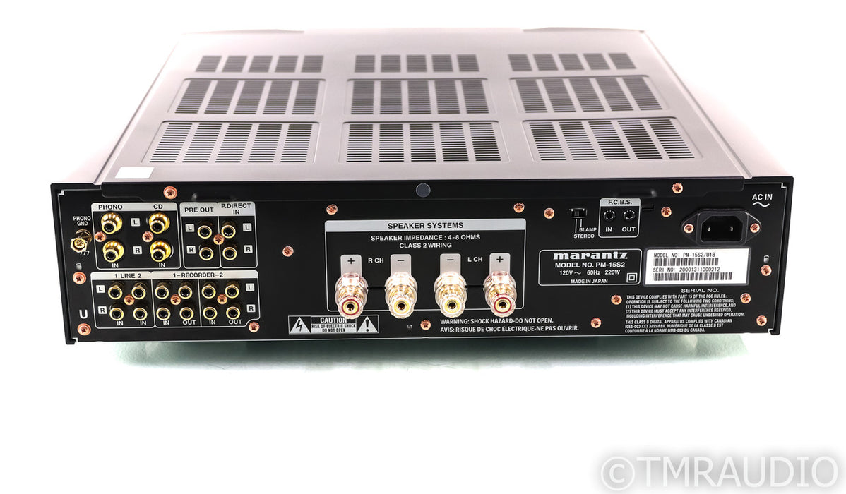Marantz PM15S2 Limited Edition Stereo Integrated Amplifier; PM-15S2 LE; Remote