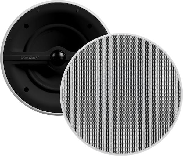 B&W CCM362 In Ceiling Speakers; White Pair (New)