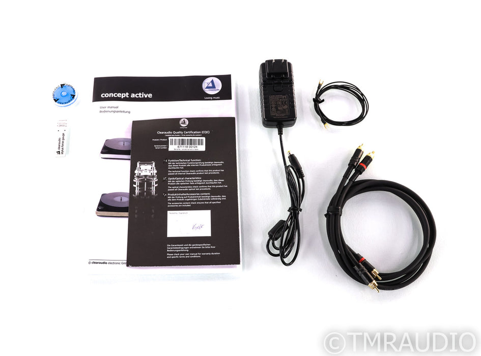 Clearaudio Concept Active Turntable; Satisfy Black Tonearm; Maestro V2 Ebony