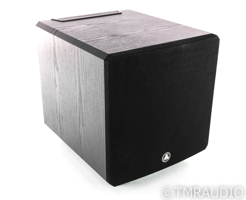 JL Audio E110 E-Sub 10" Powered Subwoofer; Black Ash w/ SVS SoundPath Feet